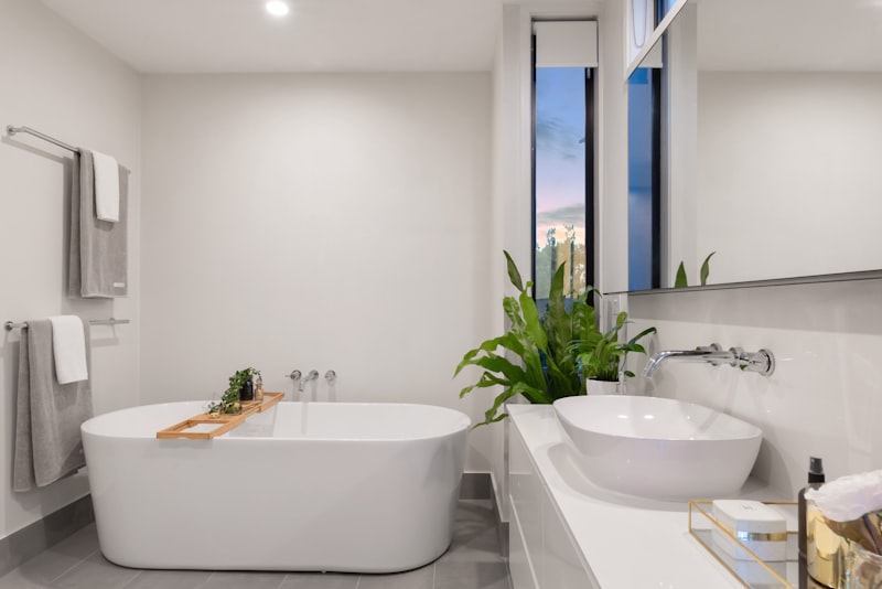 Bathroom vanity and mirror installation